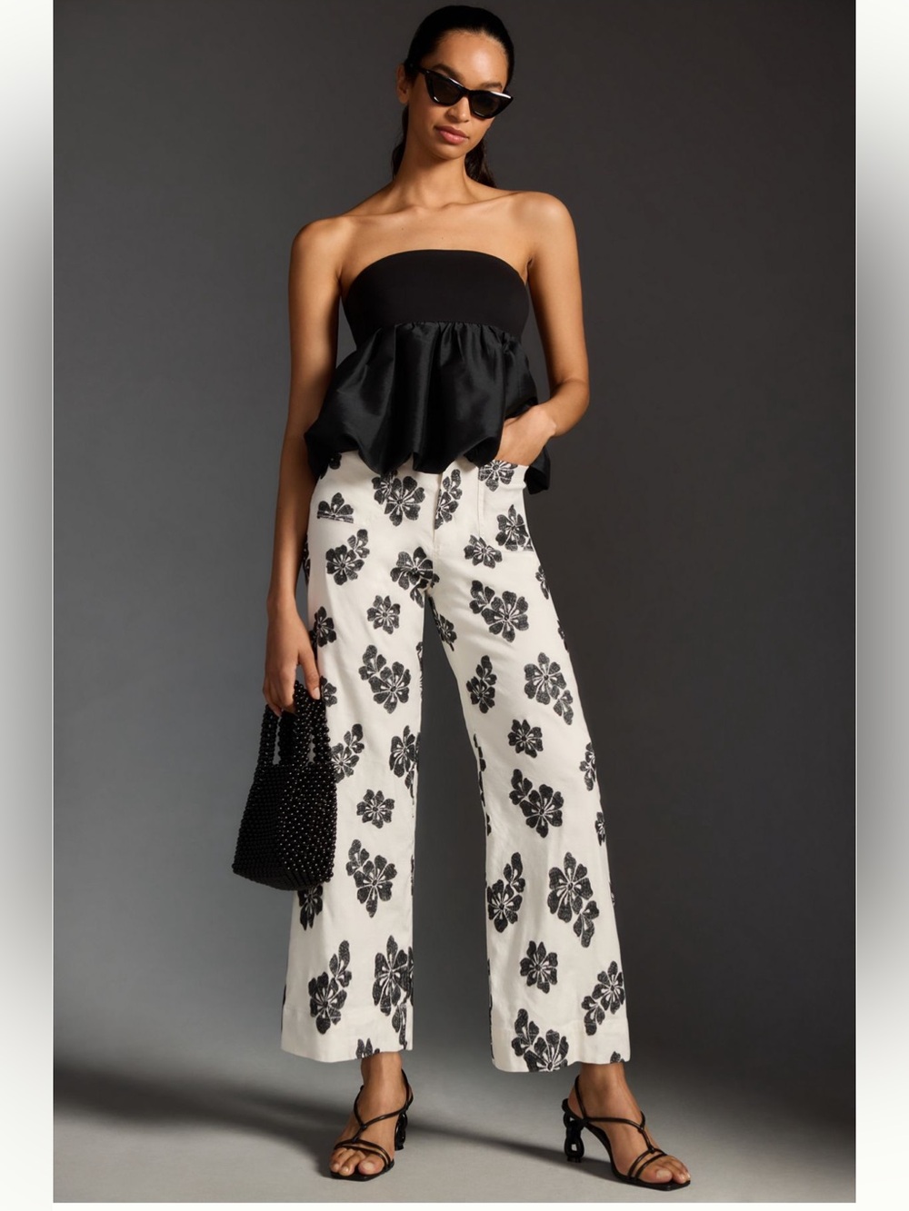 Maeve The Colette Embroidered High-Rise Wide-Leg Pants in Magic Fabric!